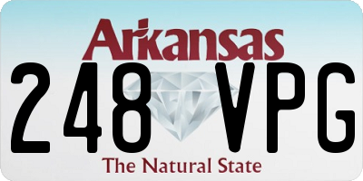 AR license plate 248VPG