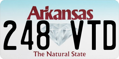 AR license plate 248VTD