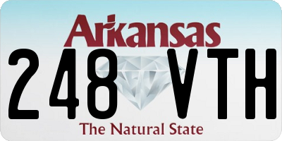 AR license plate 248VTH