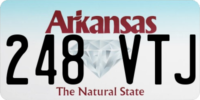 AR license plate 248VTJ