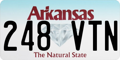 AR license plate 248VTN