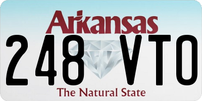 AR license plate 248VTO