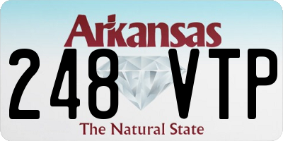 AR license plate 248VTP