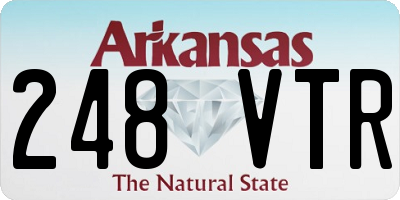 AR license plate 248VTR