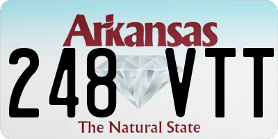 AR license plate 248VTT