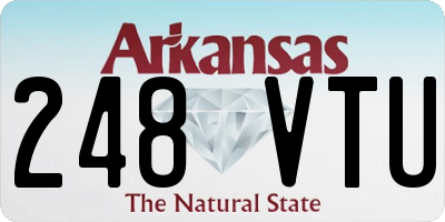 AR license plate 248VTU
