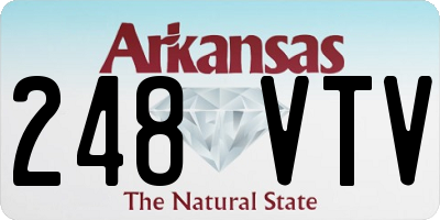 AR license plate 248VTV