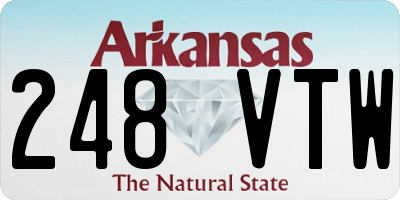AR license plate 248VTW