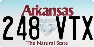AR license plate 248VTX