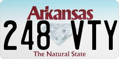 AR license plate 248VTY