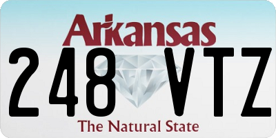 AR license plate 248VTZ