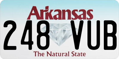 AR license plate 248VUB