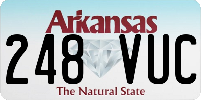 AR license plate 248VUC