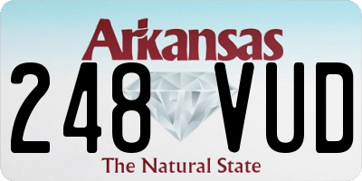 AR license plate 248VUD