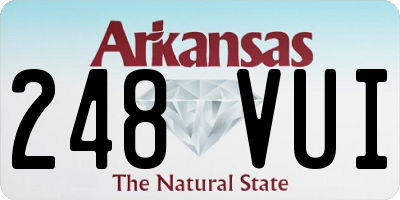 AR license plate 248VUI