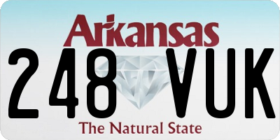 AR license plate 248VUK