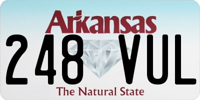 AR license plate 248VUL