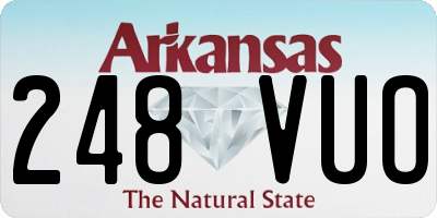 AR license plate 248VUO