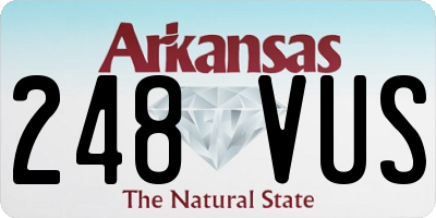 AR license plate 248VUS