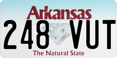AR license plate 248VUT
