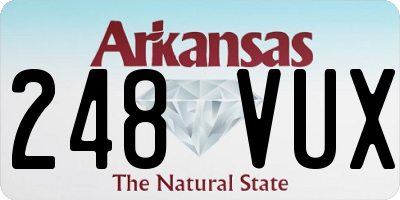 AR license plate 248VUX