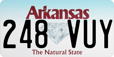 AR license plate 248VUY