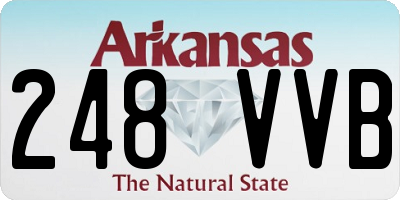 AR license plate 248VVB