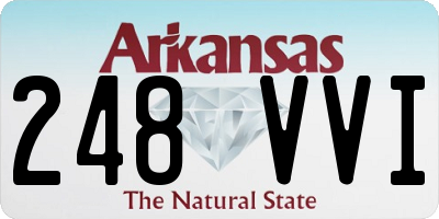 AR license plate 248VVI