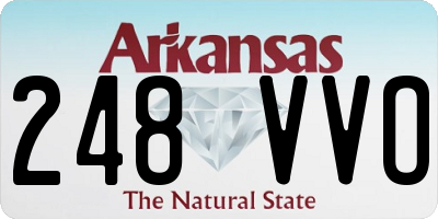 AR license plate 248VVO