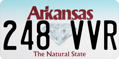AR license plate 248VVR