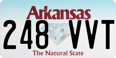 AR license plate 248VVT