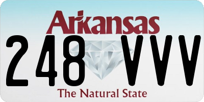 AR license plate 248VVV