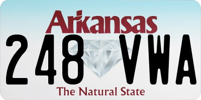 AR license plate 248VWA