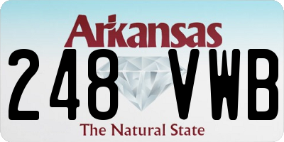 AR license plate 248VWB