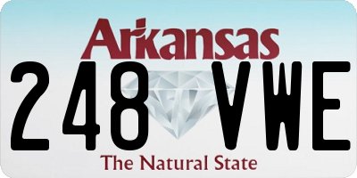 AR license plate 248VWE