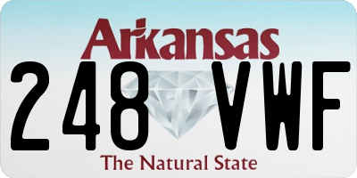 AR license plate 248VWF