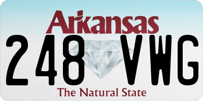 AR license plate 248VWG
