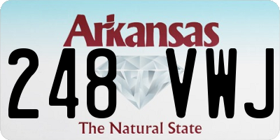 AR license plate 248VWJ