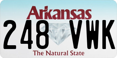 AR license plate 248VWK