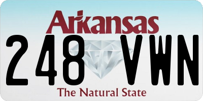 AR license plate 248VWN