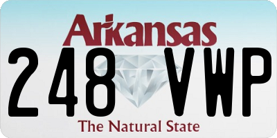 AR license plate 248VWP