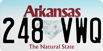 AR license plate 248VWQ