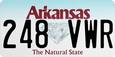 AR license plate 248VWR
