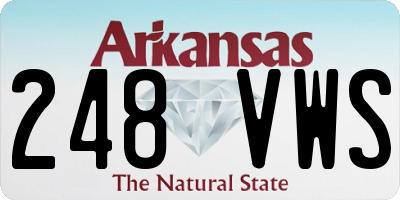 AR license plate 248VWS