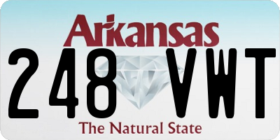 AR license plate 248VWT