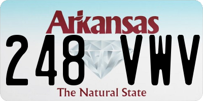 AR license plate 248VWV
