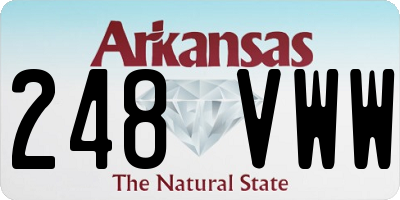 AR license plate 248VWW