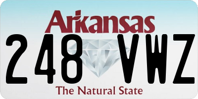 AR license plate 248VWZ
