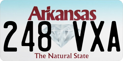 AR license plate 248VXA