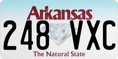 AR license plate 248VXC